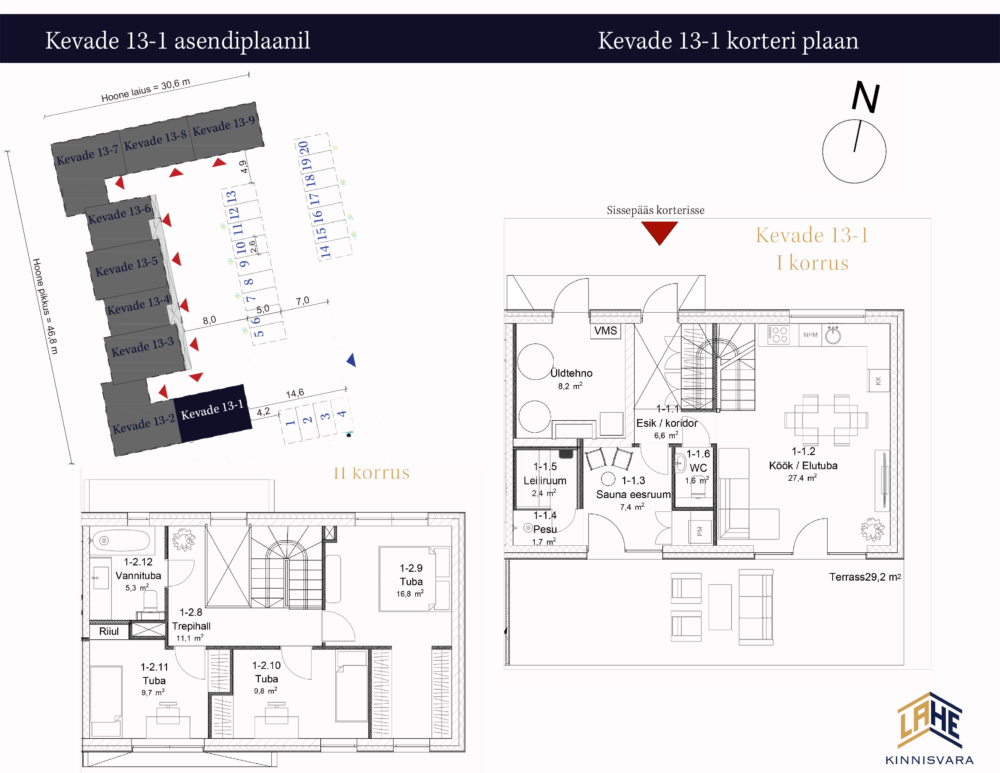 Uued ridaelamud Tartus Kevade13-1-korteri-plaan-koos-asendiplaaniga