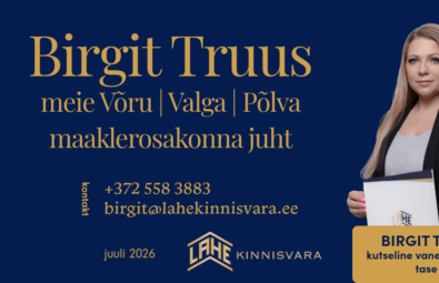 kutseline maakler Birgit Truus Lahe Kinnisvara maaklerosakonna juht
